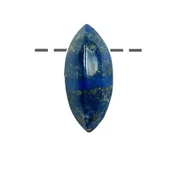 0410493230 Navette Lapis Lazuli A gebohrt, 3,0cm | Edelsteine, Heilsteine & Schmuck-Handel
