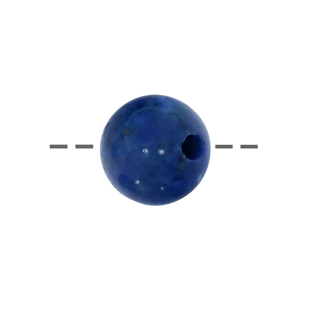 Drilled Lapis Lazuli sphere, 12mm, 2.5mm hole | wholesaler gems & healing stones
