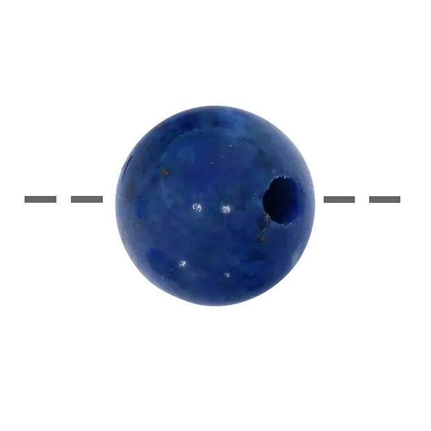 Drilled Lapis Lazuli sphere, 20mm, 2.5mm hole | wholesaler gems & healing stones