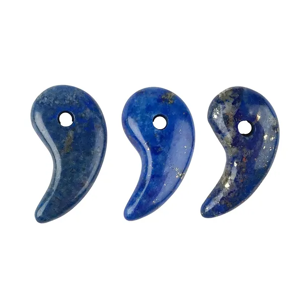 Magatama Lapis Lazuli, gebohrt, 3,2cm | Edelsteine, Heilsteine & Schmuck-Handel
