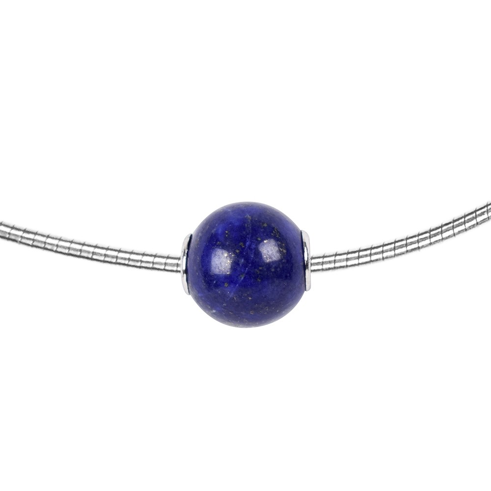 Jewelry Bead Lapis Lazuli 12mm, rhodiniert | wholesaler gems & healing stones