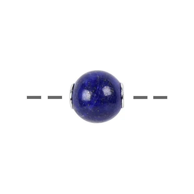Boule à bijoux Lapis-lazuli 12mm, rhodié | Marco Schreier