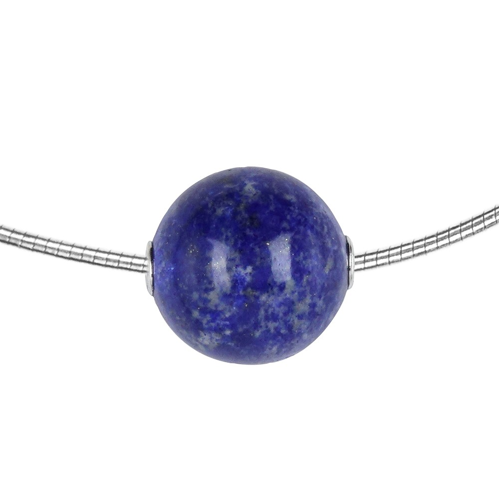 Boule à bijoux Lapis-lazuli 20mm, rhodié | Marco Schreier