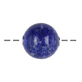 Boule à bijoux Lapis-lazuli 20mm, rhodié | Marco Schreier