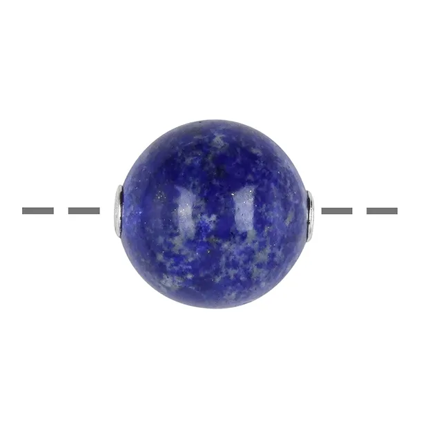 Schmuckkugel Lapis Lazuli 20mm, rhodiniert | GH Edelsteine, Heilsteine & Schmuck