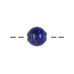0410496812 Schmuckkugel Lapis Lazuli 12mm, vergoldet | GH Edelsteine, Heilsteine & Schmuck