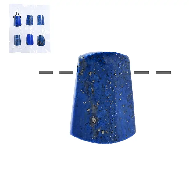 Trapez Lapis Lazuli, gebohrt, 2,4cm (6 St./VE) | Marco Schreier