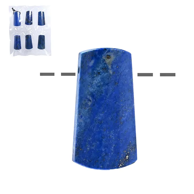 Trapez Lapis Lazuli, gebohrt, 4,0cm (6 St./VE) | Marco Schreier