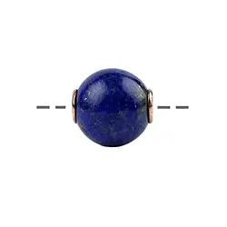 0410498812 Jewelry Bead Lapis Lazuli 12mm, rose gold-plated | Marco Schreier