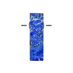 0410499705 Quader Lapis Lazuli, gebohrt, 3,5x 1,0cm, rhodiniert | Marco Schreier