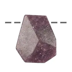 0410593001 Lepidolite a forma libera (stab.) sfaccettata e forata, 3,5 cm | Marco Schreier