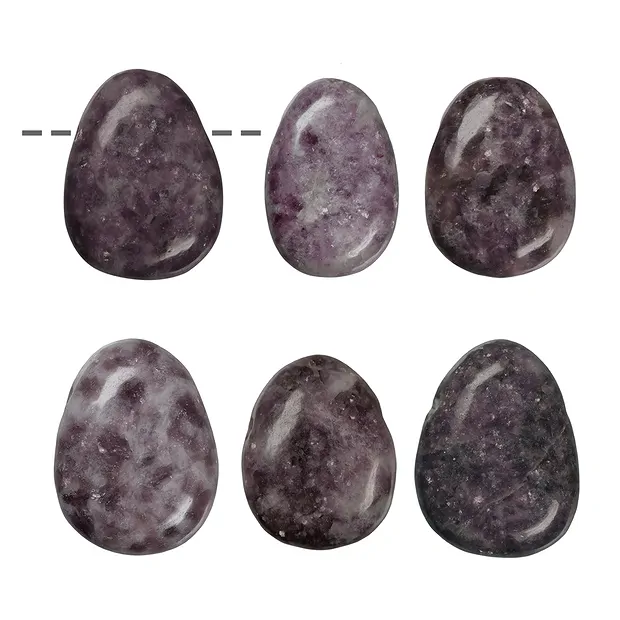 Pierres roulées Lépidolite (stab.) percée | Marco Schreier