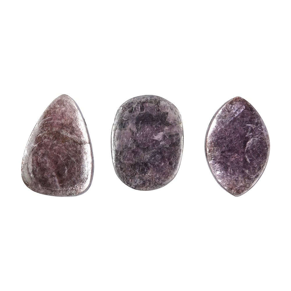 Freeform Lepidolite (stab.) drilled, 3.8 - 4.8cm  | Marco Schreier