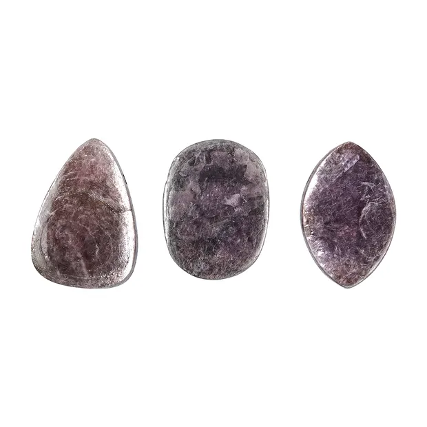 Freeform Lepidolite (stab.) drilled, 3.8 - 4.8cm  | Marco Schreier