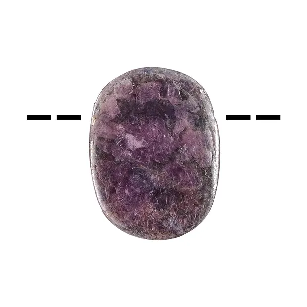 Freeform Lépidolite (stab.) percée, 3,8 - 4,8cm  | Marco Schreier