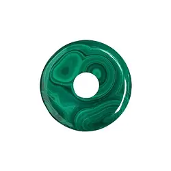 0410600350 Malachite a ciambella (stab.), 35mm | Gemme Schreier, pietre curative e gioielli