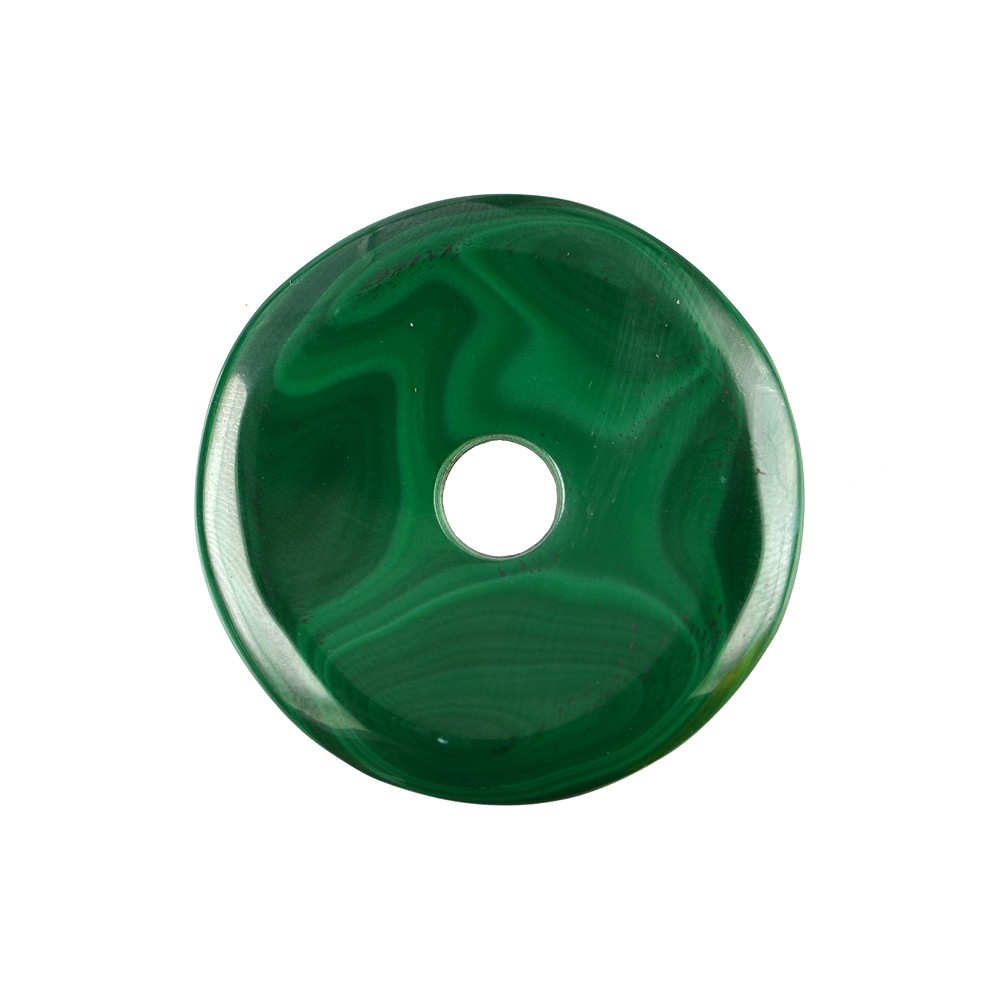Donut Malachit (stab.), 40mm | Mineralienhandel Edelsteine, Heilsteine & Schmuck