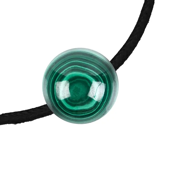 Sfera di Malachite (stab.) forata, 23-26 mm | grossista gemme e pietre curative