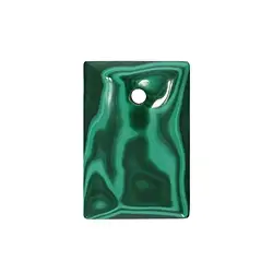 0410692332 Rectangle Malachite (stab.) front drilled, 3.0 x 2.0cm | Marco Schreier