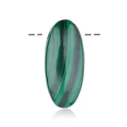 0410692403 Oval Malachit (stab.), gebohrt, 4,0cm | Edelsteine, Heilsteine & Schmuck-Handel
