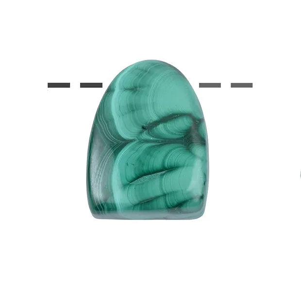 Tumbled Stone Malachite extra (stab.) drilled, 3,5cm | Marco Schreier