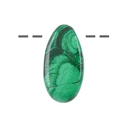 0410693070 Trommelstein Malachit (stab.) gebohrt, 4,0cm | Edelsteine, Heilsteine & Schmuck