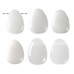 0411193002 Tumbled Stone Snow Quartz drilled | wholesaler gems, healing stones & jewelry