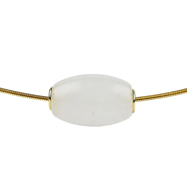 Barritas decorativas de Cuarzo nevado, 18 x 12 mm, chapadas en oro | Marco Schreier