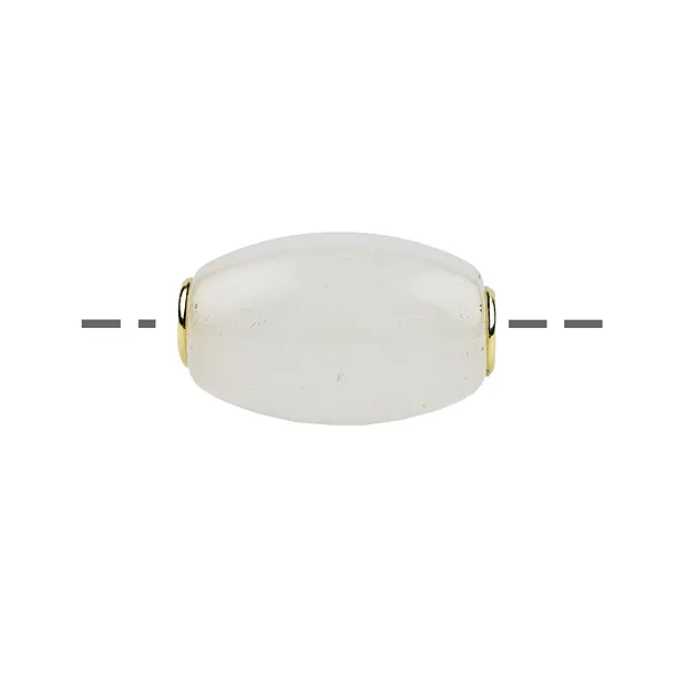 Barritas decorativas de Cuarzo nevado, 18 x 12 mm, chapadas en oro | Marco Schreier