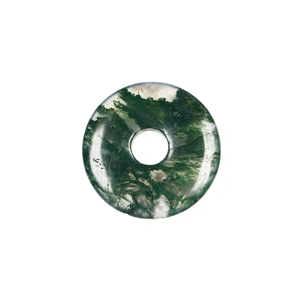 Ágata musgo donut, 30mm | tienda de piedras preciosas, piedras curativas y joyas