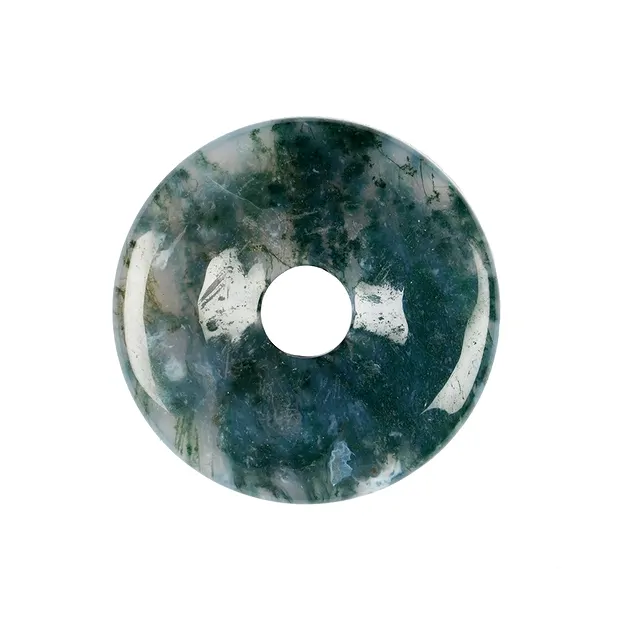 Donut Agate mousse, 40mm | Pierres précieuses, pierres thérapeutiques & bijoux