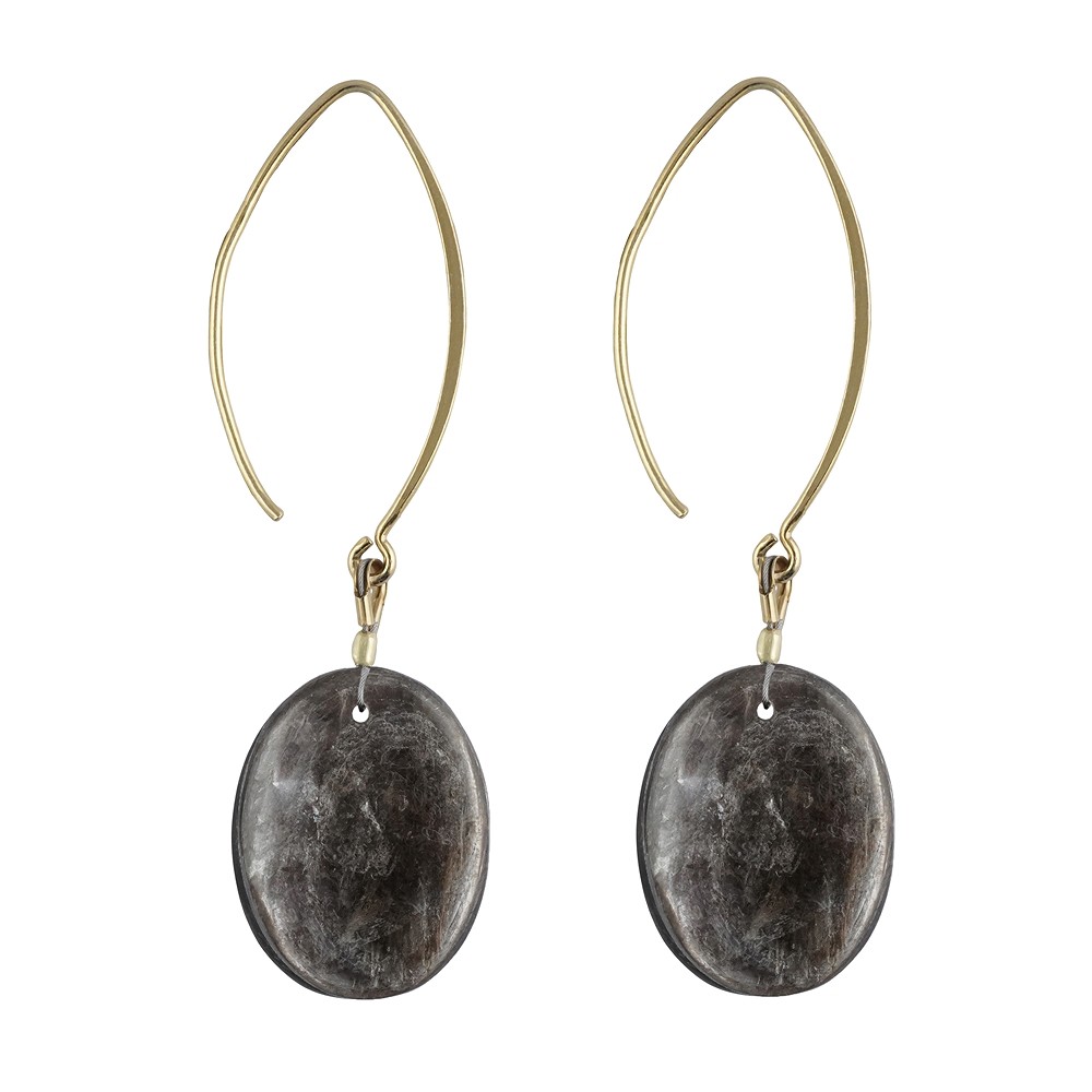 Cabachon Muscovite (stab.) perc&#xE9;e frontale (6 pcs/UC) | Marco Schreier