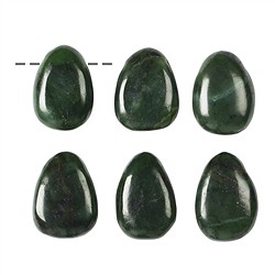 0411693002 Piedra rodada perforada Nefrita | piedras preciosas, piedras curativas y joyería
