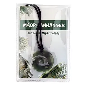 Maori-Anhänger Koru-Spirale mit Beileger in Pouch | Marco Schreier