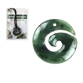 Maori-Anhänger Koru-Spirale mit Beileger in Pouch | Marco Schreier