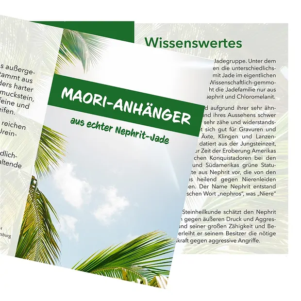 Ciondolo Maori a forma di amo da pesca piccolo con inserto in astuccio | Marco Schreier