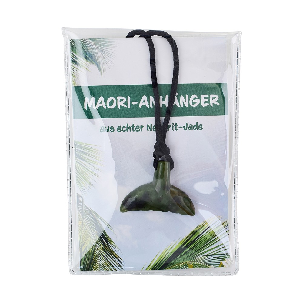 Maori-Anhänger Walflosse mit Beileger in Pouch | Marco Schreier