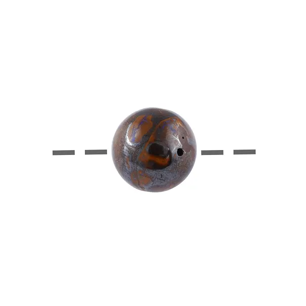 Kugel Boulder-Opal gebohrt, 15mm, 1mm-Bohrung | Edelsteine, Heilsteine & Schmuck