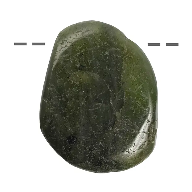 Piedra rodada Peridoto B perforada, 4.0cm (XL) | Marco Schreier