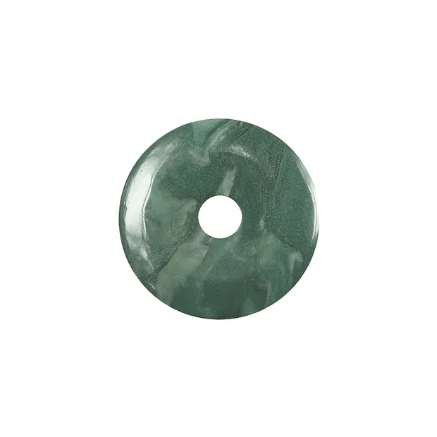 Donut Prasem, 30mm | Pierres précieuses, pierres thérapeutiques & bijoux