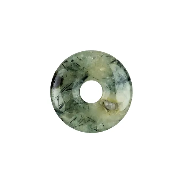 Prehnite (green) donut, 30mm | wholesale supplier gems, healing stones & jewelry