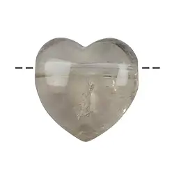 0412890635 Coeur Quartz fumé percé, 3,5cm | Marco Schreier