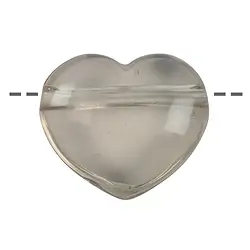 0412890645 Coeur Quartz fumé percé, 4,5cm | Marco Schreier