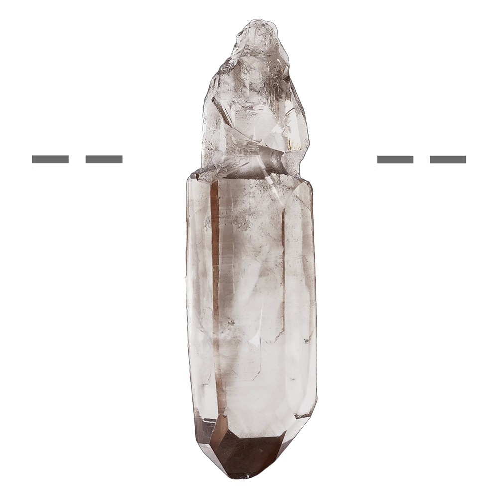 Pointe Quartz fumé percée, 4,0cm | Marco Schreier