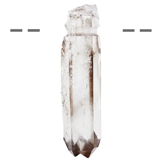 Pointe Quartz fumé percée, 4,5cm | Marco Schreier