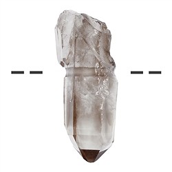 0412893080 Punta de cuarzo ahumado perforada, 5,0cm | Marco Schreier