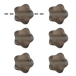 0412894604 Fleur Quartz fumé percée, 15mm  | Marco Schreier