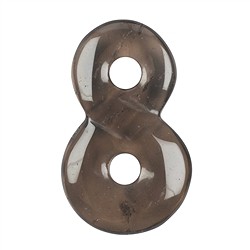 0412896029 Partie de collier "Infinity" Quartz fumé, 4cm | Marco Schreier