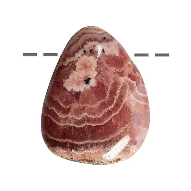 Trommelstein Rhodochrosit (Peru) gebohrt, 3,5cm | Marco Schreier