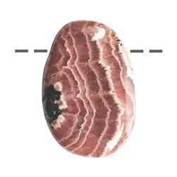 0413093086 Pierre roulée Rhodochrosite (Pérou) percée, 3,6 - 4,0cm | Marco Schreier